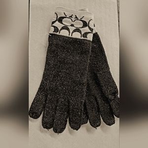 COACH Dream C Knit Sparkle Gloves